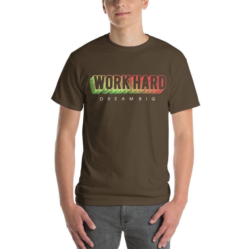 Tru Soldier Sportswear  Olive / S Work Hard Dream Big T-Shirt