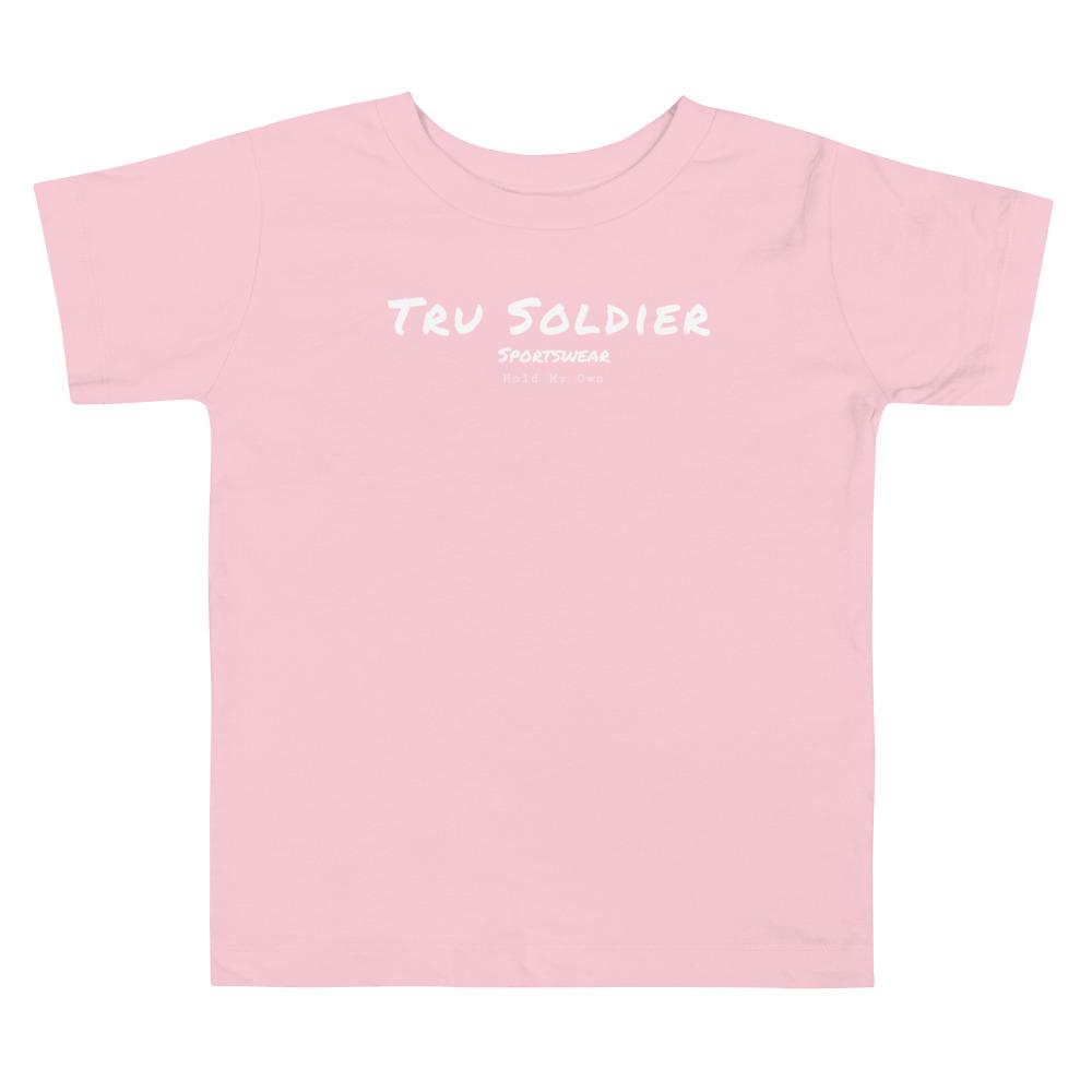Tru Soldier Sportswear  Pink / 2T Toddler Signature  Short Sleeve Tee