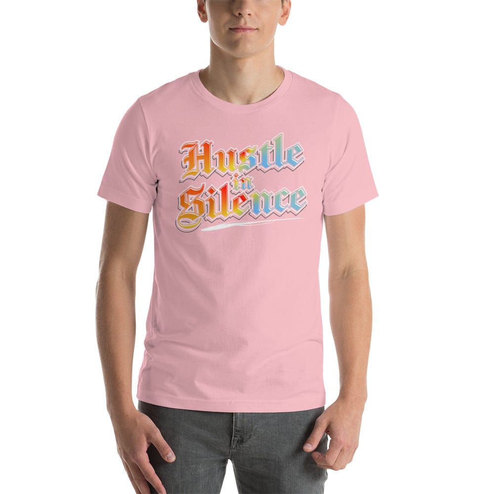 Tru Soldier Sportswear  Pink / S Hustle In Silence t-shirt
