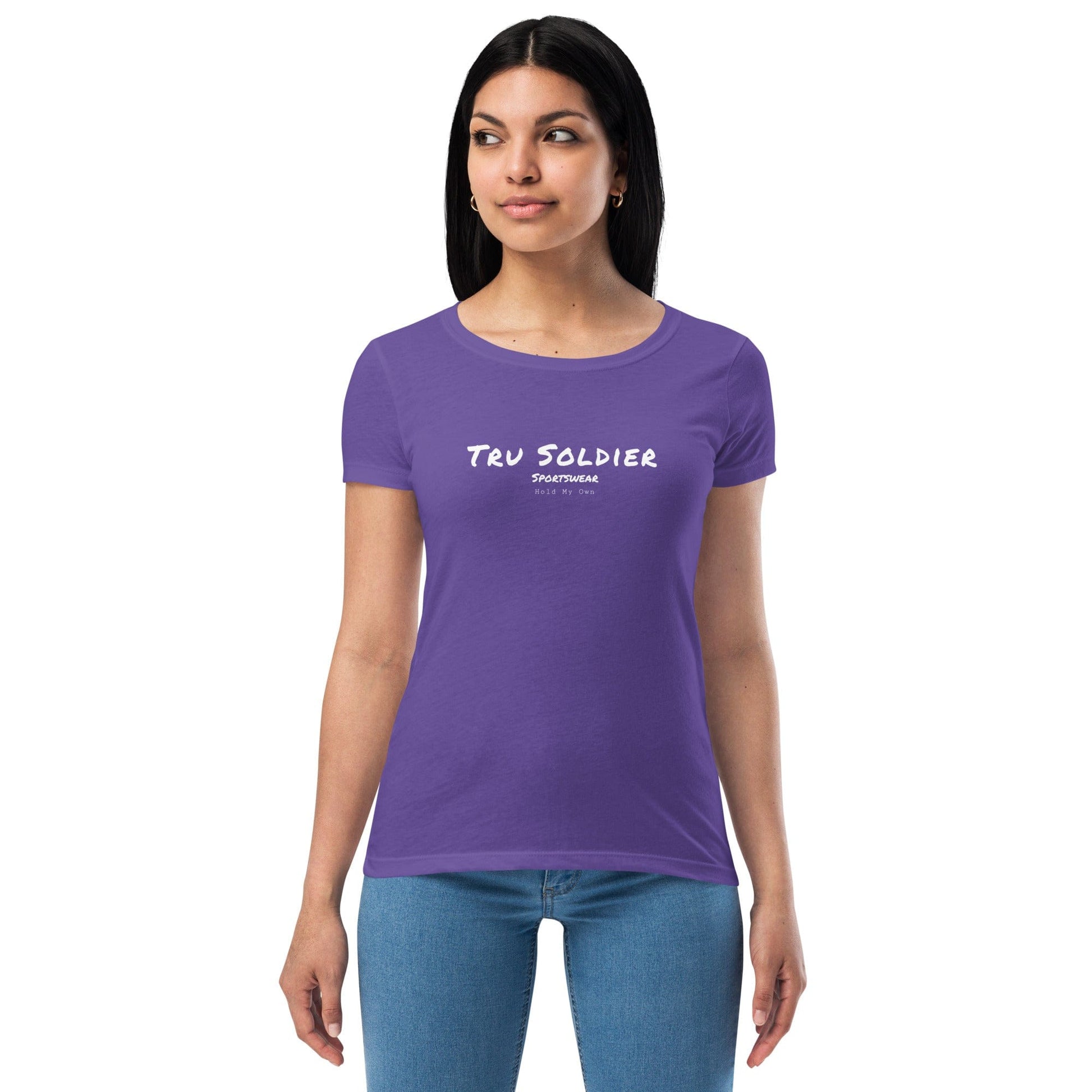 Tru Soldier Sportswear  Purple Rush / XS Women’s fitted t-shirt