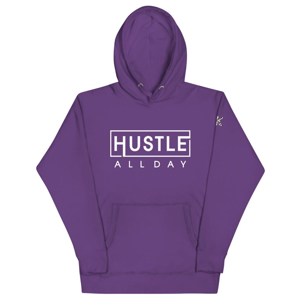 Tru Soldier Sportswear  Purple / S Hustle All Day Hoodie