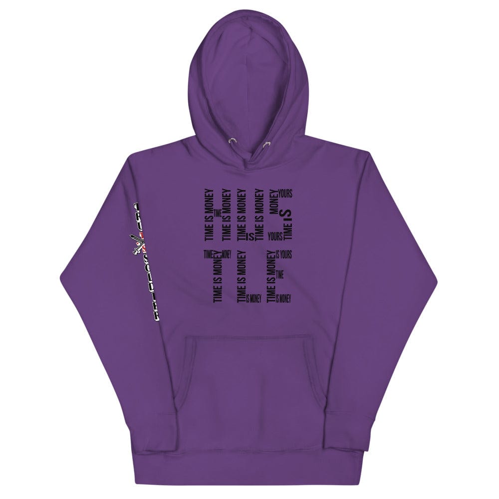 Tru Soldier Sportswear  Purple / S Time Is Money Hoodie