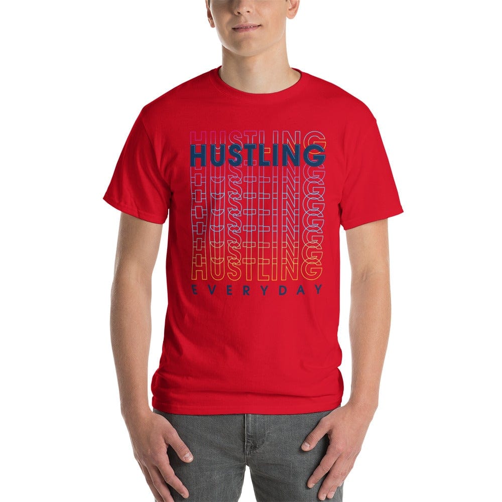 Tru Soldier Sportswear  Red / S Hustling Everyday Short Sleeve T-Shirt
