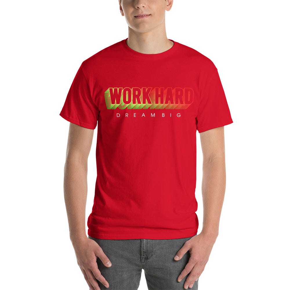 Tru Soldier Sportswear  Red / S Work Hard Dream Big T-Shirt