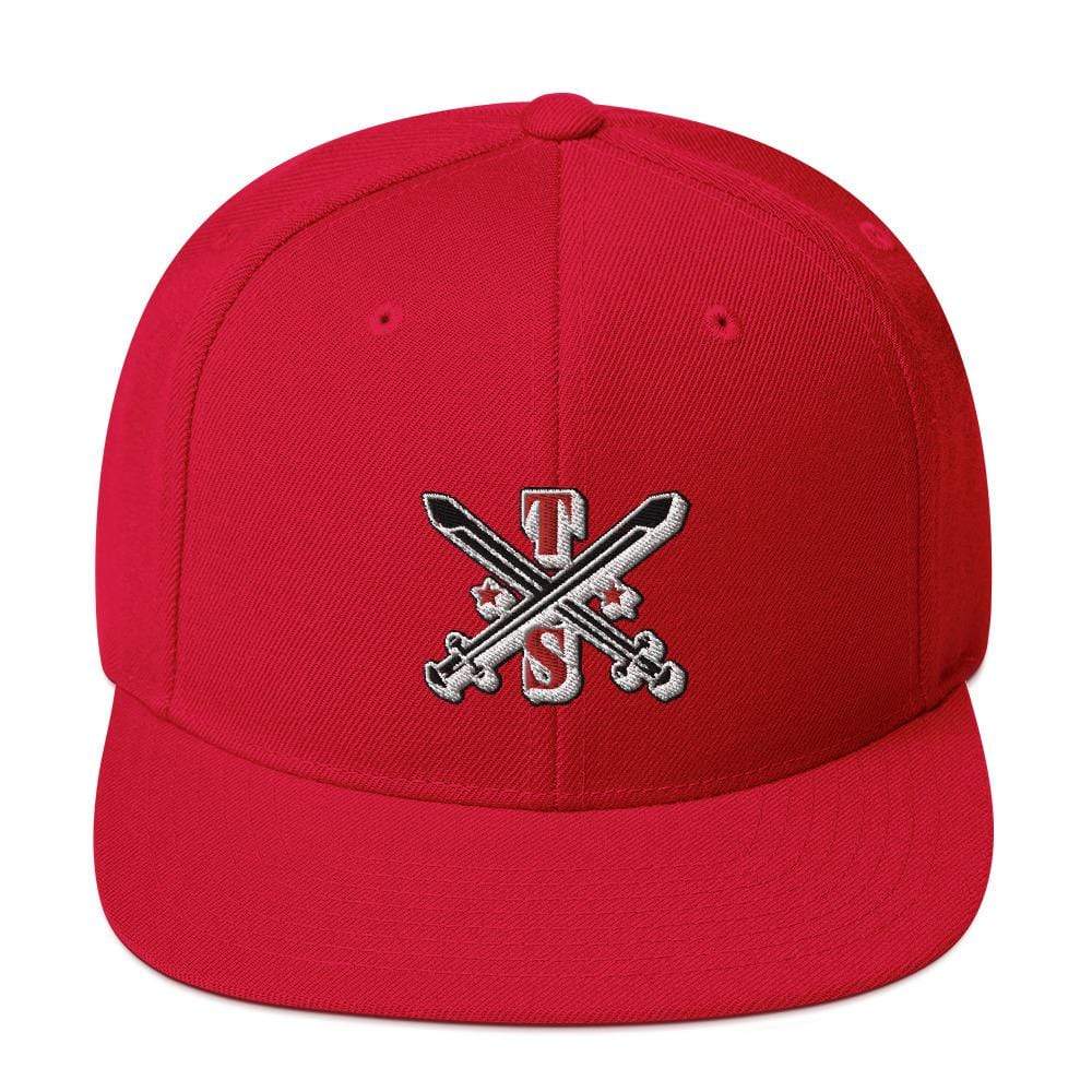 Tru Soldier Sportswear  Red Snapback Logo Hat