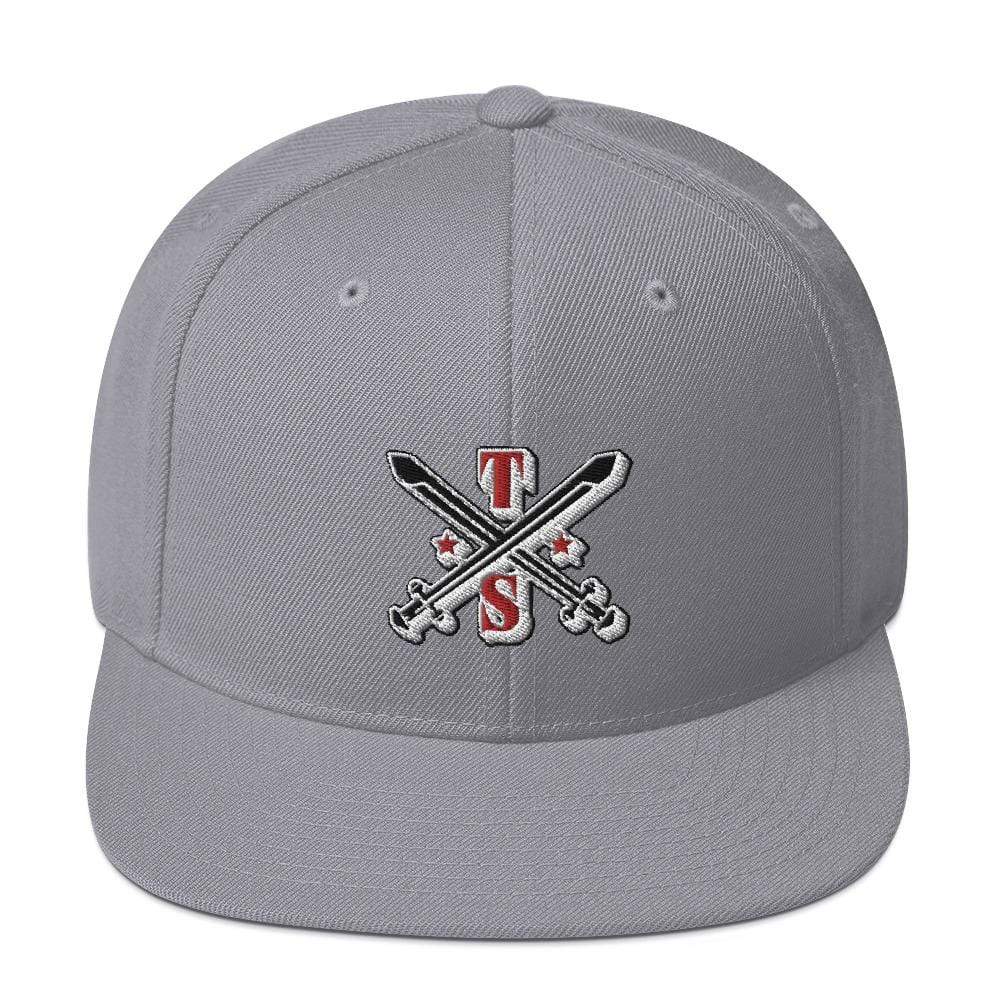 Tru Soldier Sportswear  Silver Snapback Logo Hat