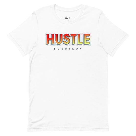 Tru Soldier Sportswear  White / XS Hustle Everyday t-shirt