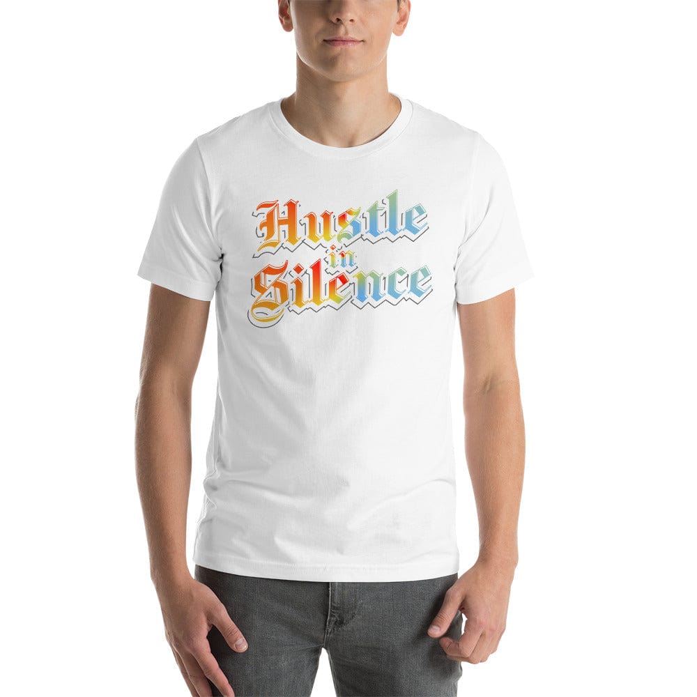 Tru Soldier Sportswear  White / XS Hustle In Silence t-shirt