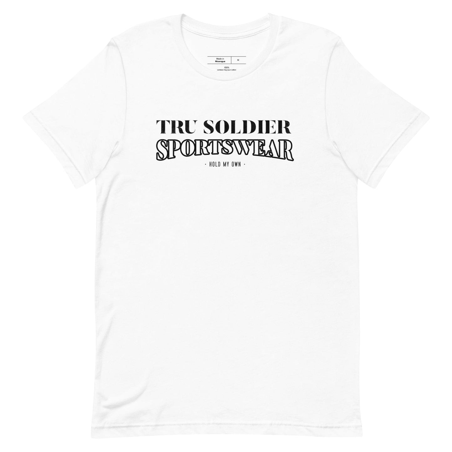 Tru Soldier Sportswear  White / XS Tru Soldier Sportswear Unisex t-shirt