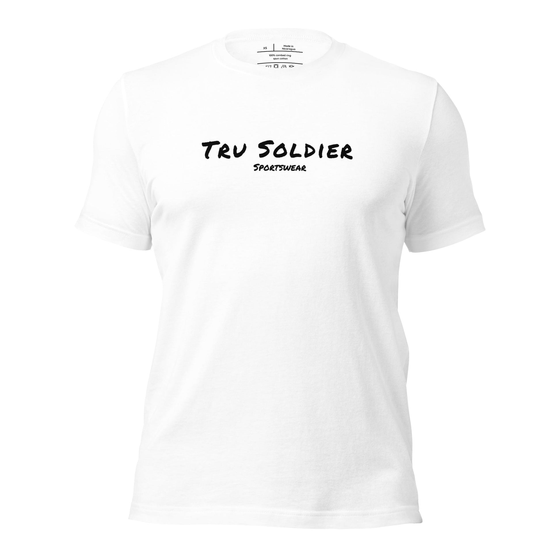 Tru Soldier Sportswear  White / XS Unisex t-shirt