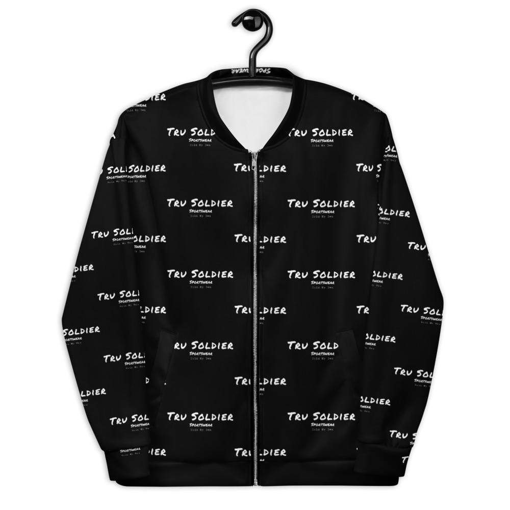 Tru Soldier Sportswear  XS Signature Black Bomber Jacket