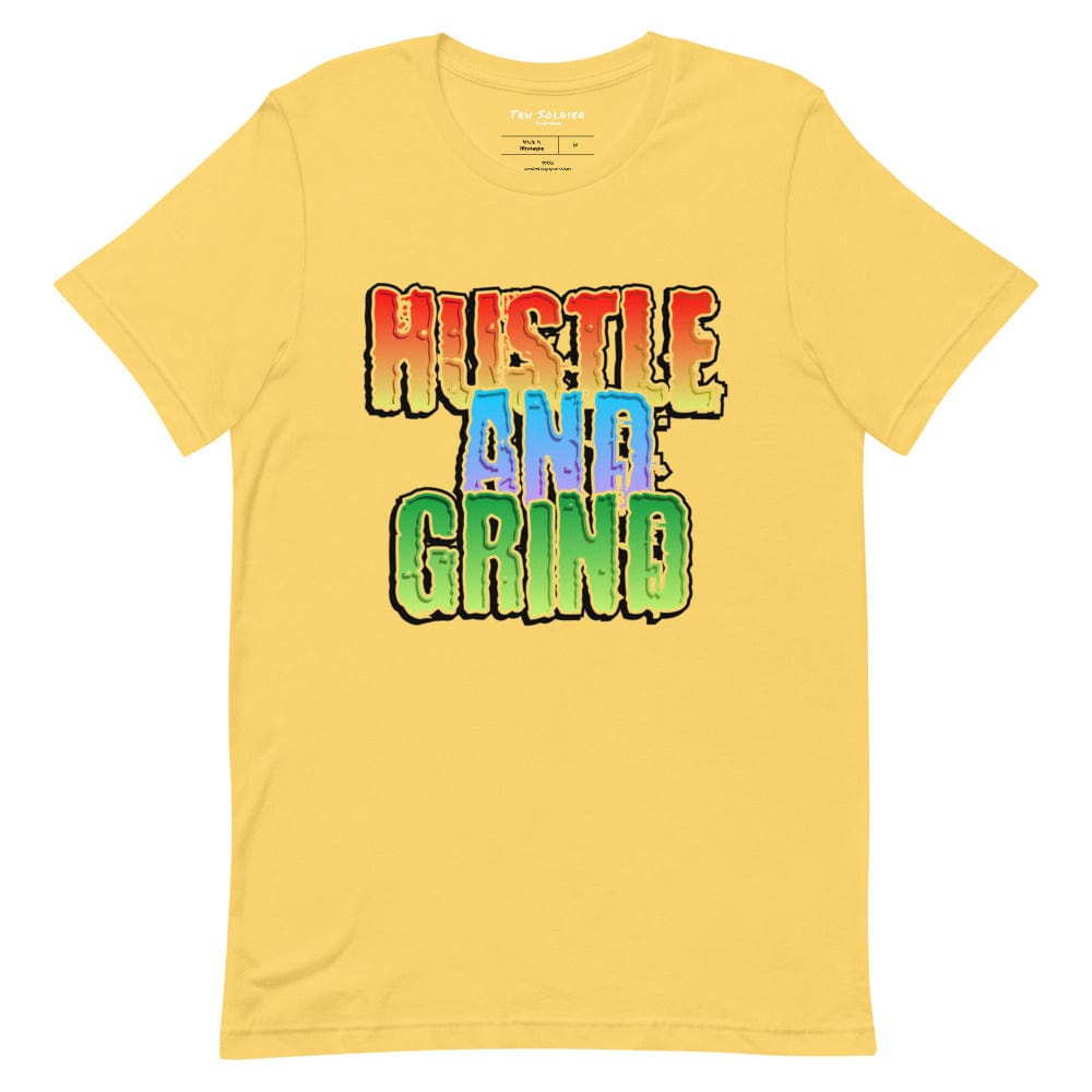 Tru Soldier Sportswear  Yellow / S Hustle And Grind unisex t-shirt