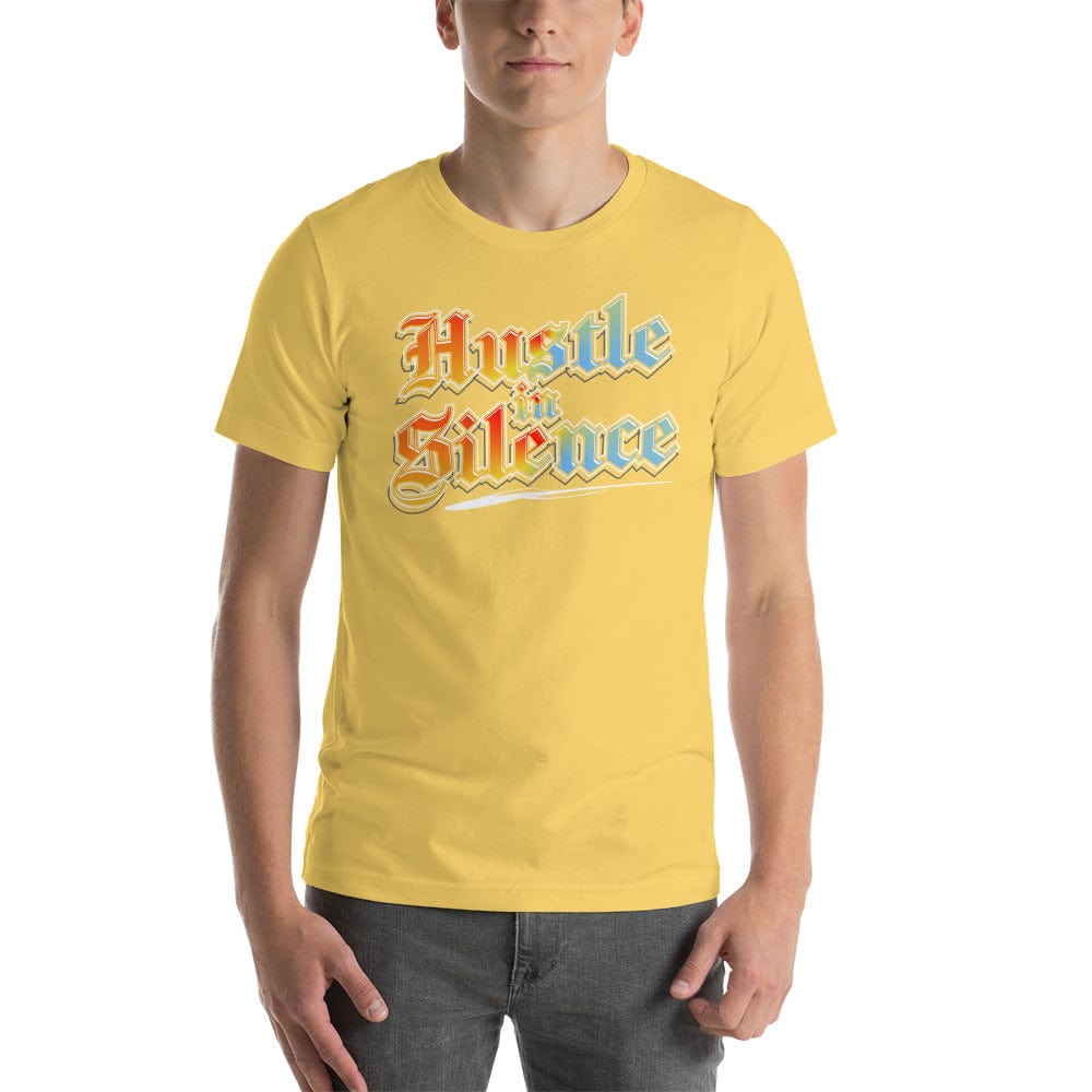 Tru Soldier Sportswear  Yellow / S Hustle In Silence t-shirt